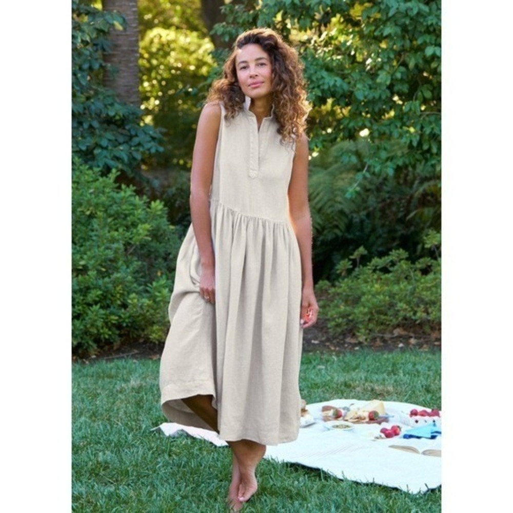 Frank & Eileen 100% Linen Daphne Dress Small